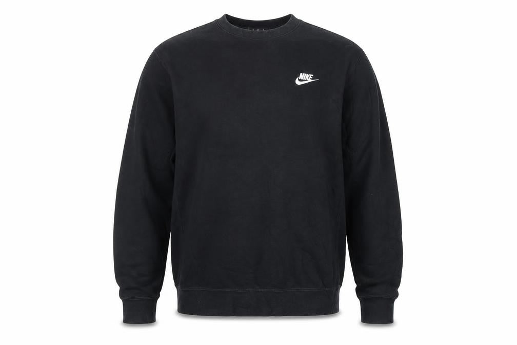 Nike Men’s Black M Crew Neck Pullover Sweatshirt Logo Sports