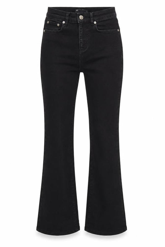 ASOS DESIGN Women’s Black UK 8 W26 L32 High Rise Flared Jeans