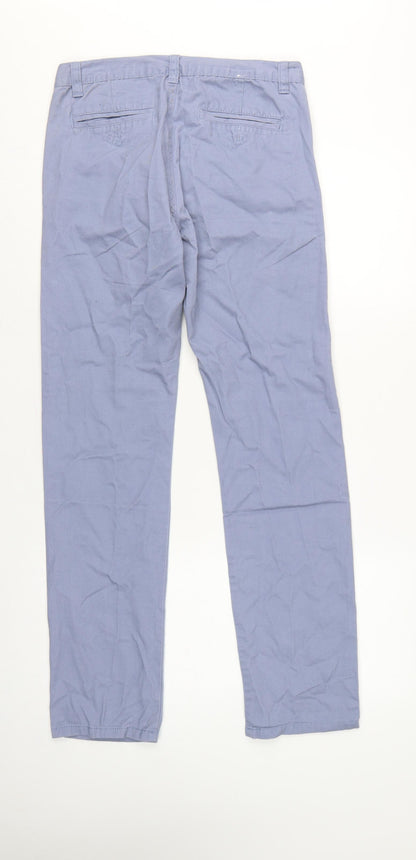 Denim Co. Men's Blue W30 L32 Slim Cotton Chino Trousers