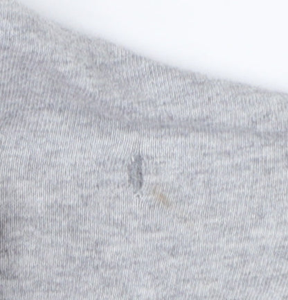 Tommy Jeans Men’s L Grey White Black Colourblock Logo T-Shirt