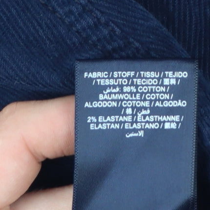 GANT Men’s Blue W32 L32 Audrey Slim Corduroy Low Waist Trousers
