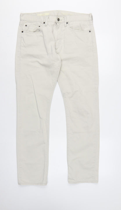 Gap 1969 Men’s Ivory 31/30 Slim Tapered 100% Cotton Jeans
