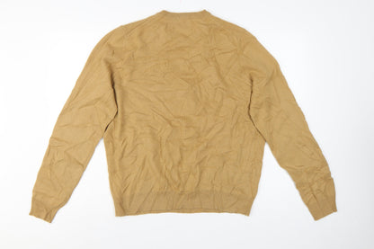 Autograph Men’s Beige L Pure Cashmere Crew Neck Pullover Jumper