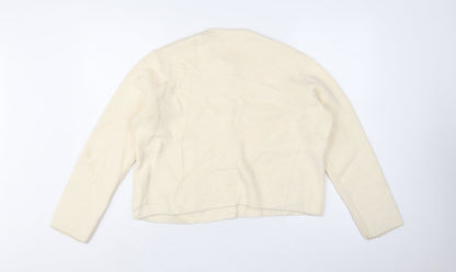 Marks and Spencer Women’s Ivory M Button Pocket Knit Cardigan