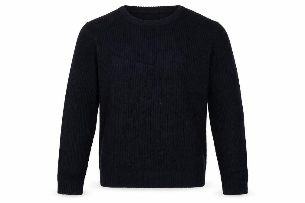 Marks & Spencer Men's Navy 2XL Lambswool Blend Crew Neck Pullover Jumper