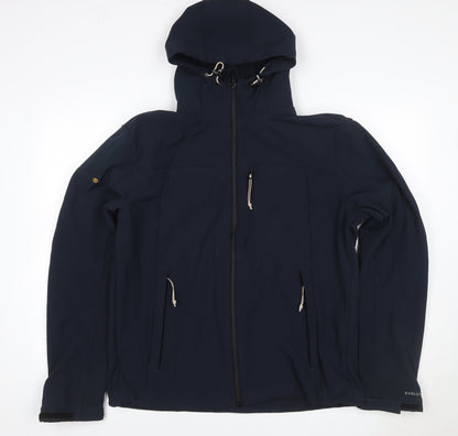 Superdry Men's Navy XL Trekker Windcheater Hooded Softshell Jacket