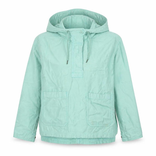 GAP Women's Green XS Petite Hooded Cotton Anorak Jacket Pockets