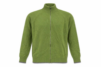 Timberland Men’s Green M Full Zip High Neck Cotton Knit Jumper