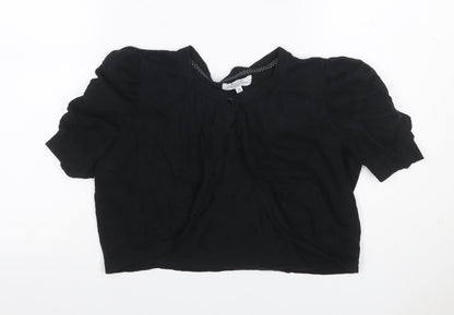 Petite Collection Debenhams Women’s Black Size 10 Petite Ruffle Cardigan