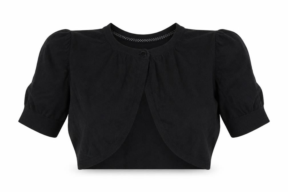 Petite Collection Debenhams Women’s Black Size 10 Petite Ruffle Cardigan