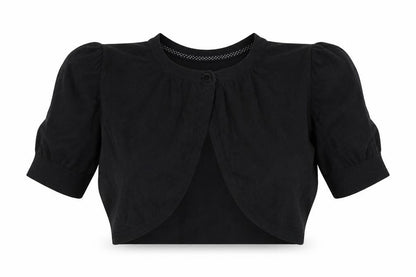 Petite Collection Debenhams Women’s Black Size 10 Petite Ruffle Cardigan