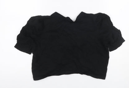 Petite Collection Debenhams Women’s Black Size 10 Petite Ruffle Cardigan