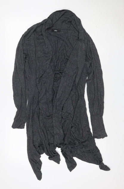Marks and Spencer Women's Grey UK 10 Open Long Sleeve Cardigan