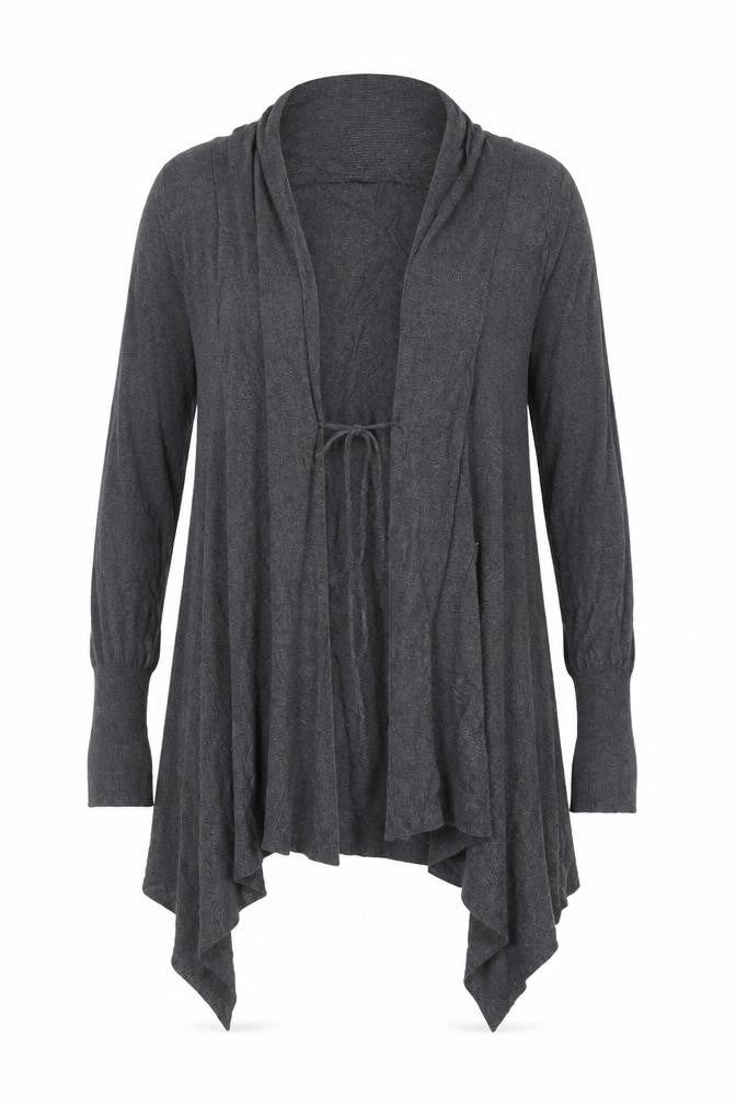 Marks & Spencer Women's Grey UK 10 Open Long Sleeve Cardigan