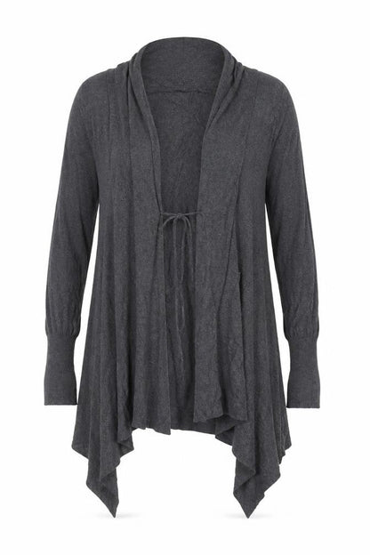 Marks & Spencer Women's Grey UK 10 Open Long Sleeve Cardigan