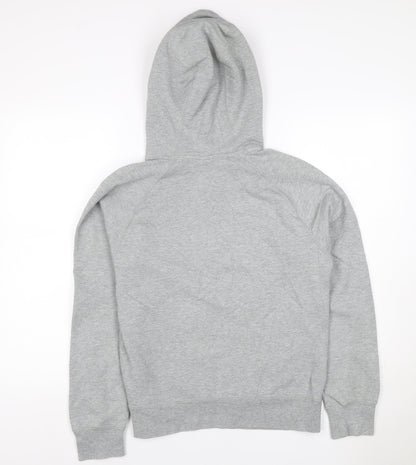Nike Air Force 1 Unisex Kids Grey Pullover Hoodie S Logo