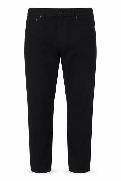 Marks & Spencer Men's Black 34/31 Slim Fit Cotton Trousers