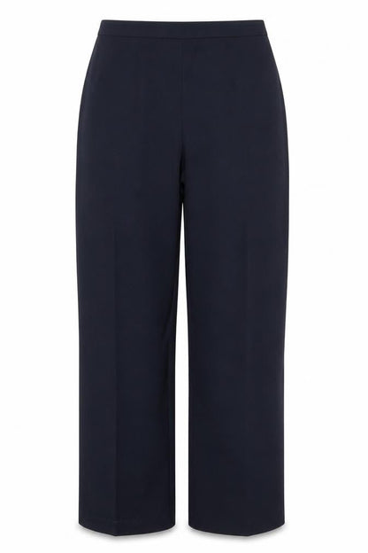 Marks & Spencer Women Navy UK 14 Straight Leg Tailored Trousers