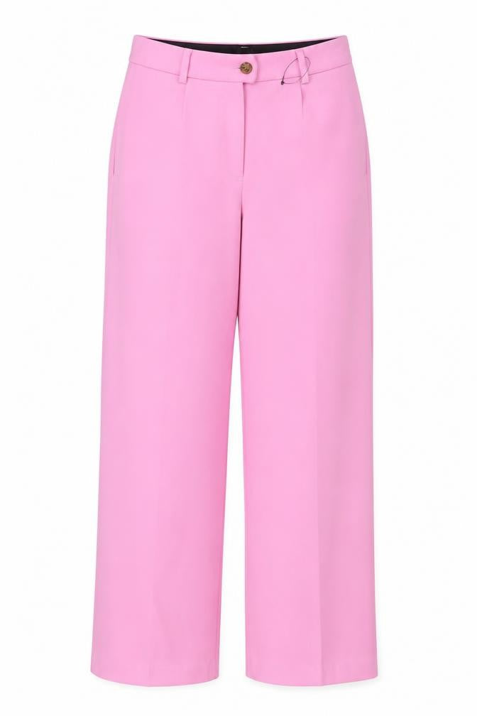 Marks & Spencer Women’s Pink UK 10 Regular Tailored Straight Trousers