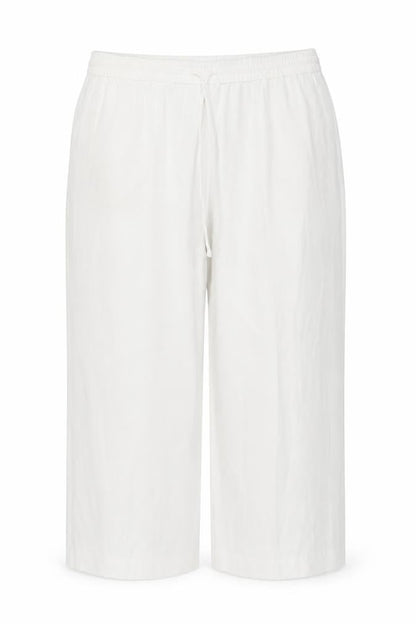 Marks & Spencer Women’s White UK 22 Wide Leg Drawstring Trousers