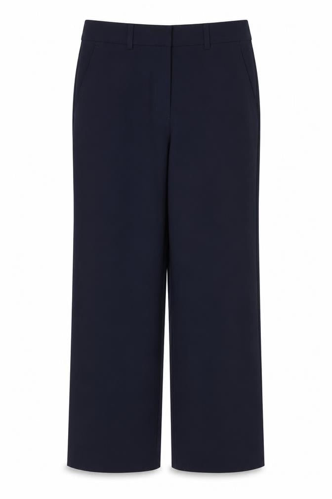 Marks and Spencer Women's Navy Blue UK 16 Regular Straight Dress Trousers
