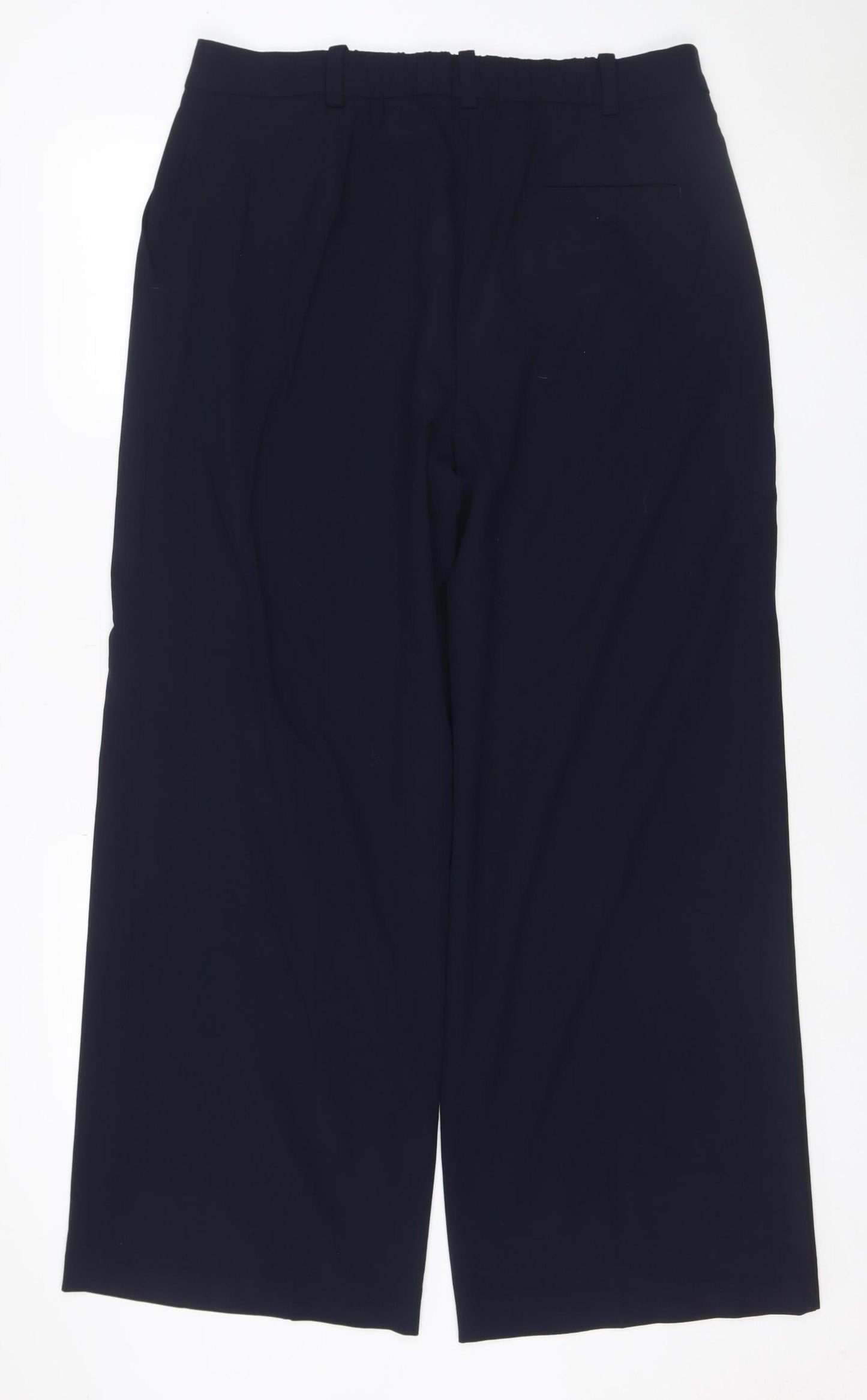 Marks and Spencer Women's Navy Blue UK 16 Regular Straight Dress Trousers