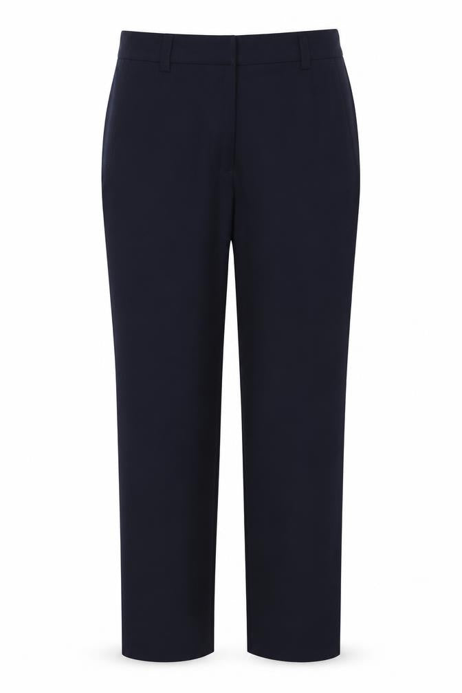 Marks & Spencer Women’s Navy Blue UK 12 Straight Leg Work Trousers