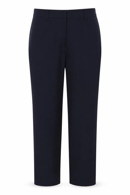 Marks & Spencer Women’s Navy Blue UK 12 Straight Leg Work Trousers