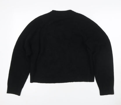 UNIQLO Women Black XS 100% Cashmere V-Neck Button Cardigan