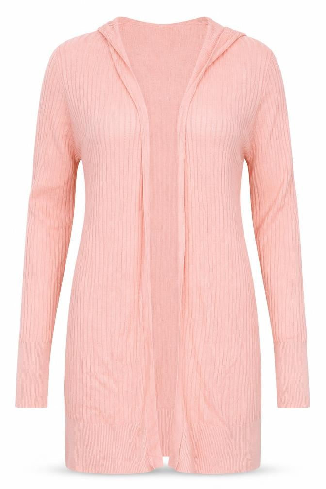 Oasis Women’s Pink S Ribbed Viscose Knit Long Sleeve Pullover Jumper