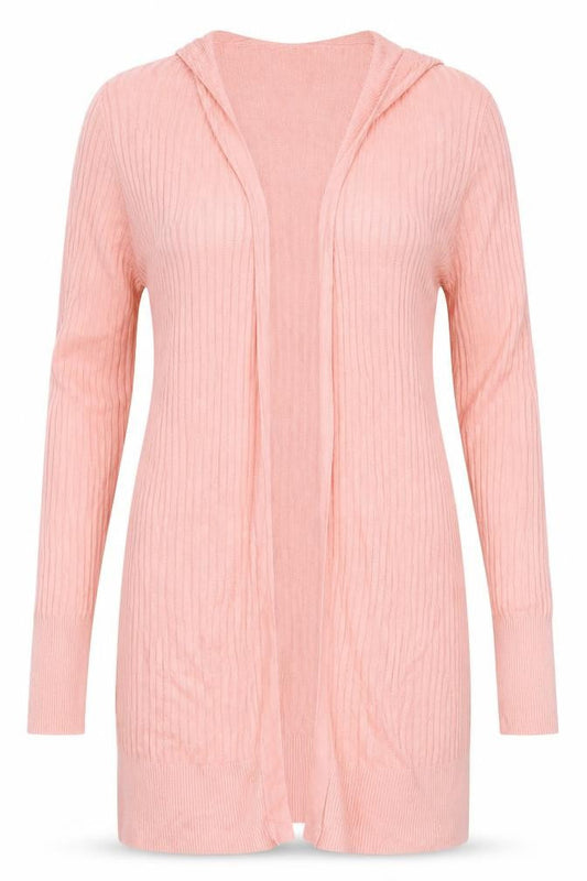 Oasis Women’s Pink S Ribbed Viscose Knit Long Sleeve Pullover Jumper
