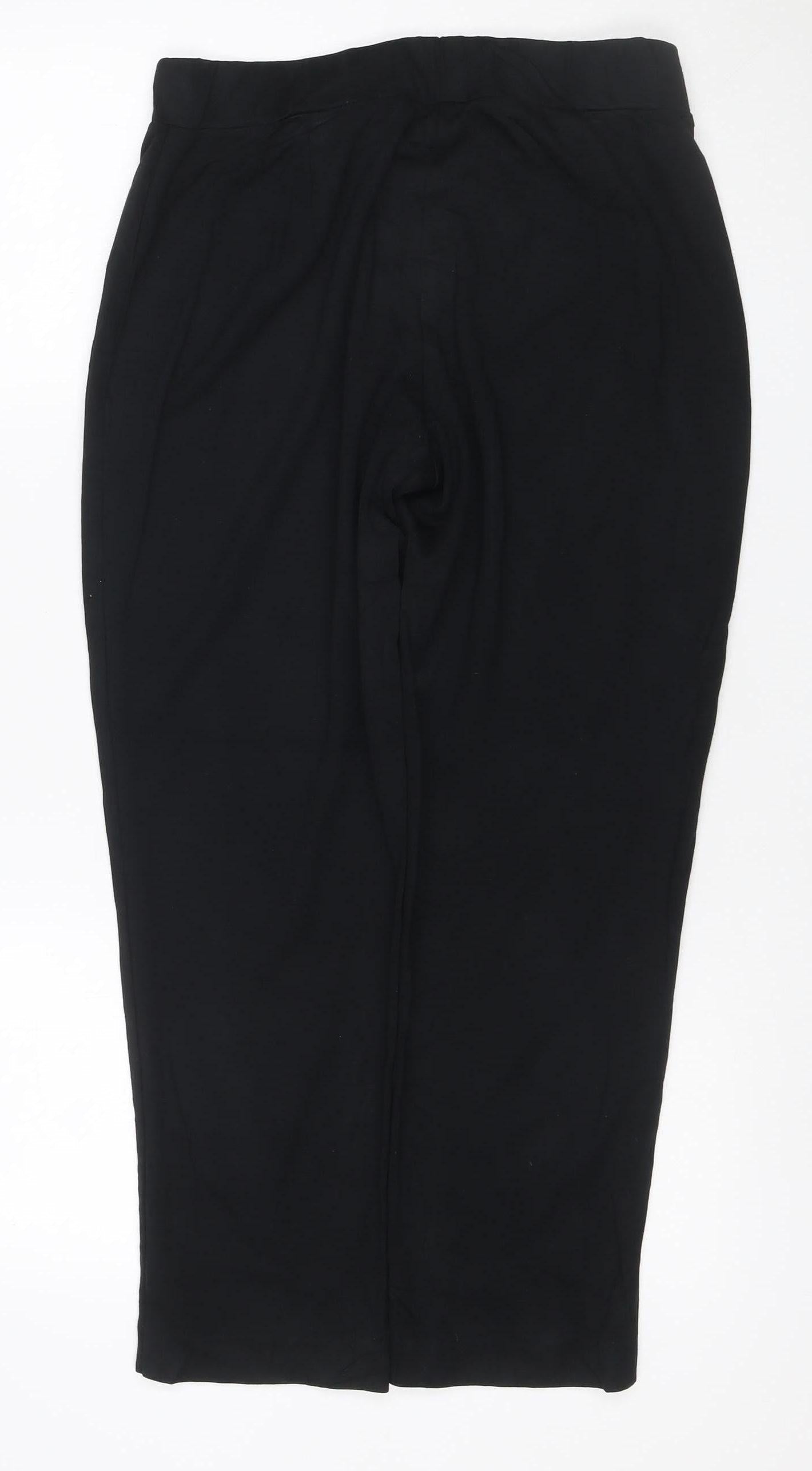 M&S Collection Women’s Black UK 14 Short Straight Tailored Trousers