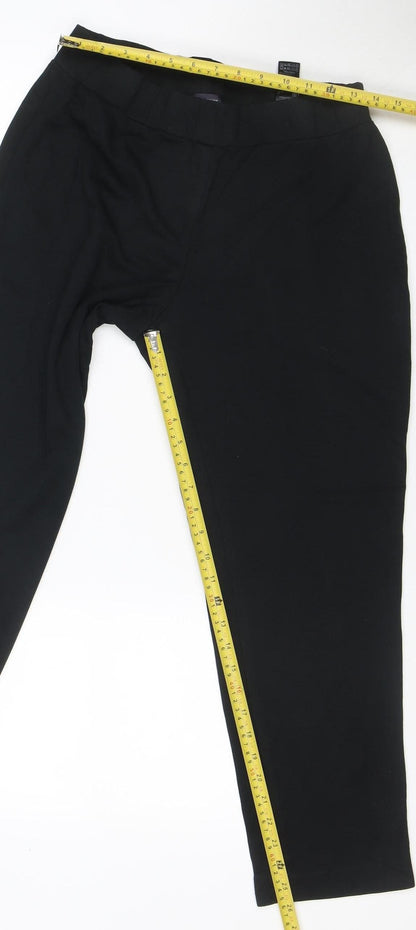 M&S Collection Women’s Black UK 14 Short Straight Tailored Trousers