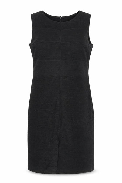 C & Orkan Women's Black UK 8 Sleeveless Knee Length Sheath Dress