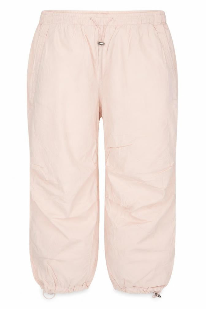 Marks & Spencer Women Pink UK 20 Short Cotton Drawstring Jogger Trousers