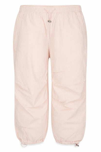 Marks & Spencer Women Pink UK 20 Short Cotton Drawstring Jogger Trousers