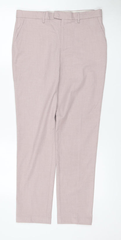 Marks and Spencer Girls Pink Dress Trousers 13-14 Years Stretch Formal