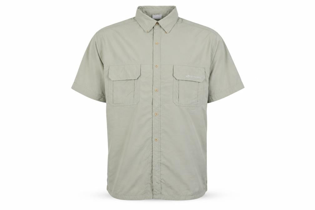 Sprayway Men’s Green L Outdoor Short Sleeve Button-Up Pocket Shirt