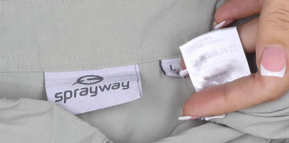Sprayway Men’s Green L Outdoor Short Sleeve Button-Up Pocket Shirt
