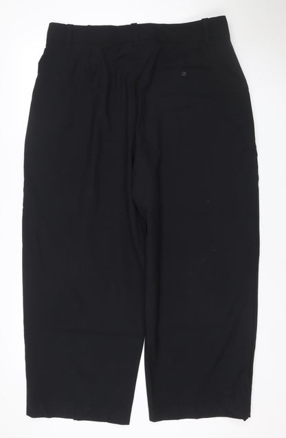Marks and Spencer Women’s Black Size 18 Short Wool Blend Dress Trousers