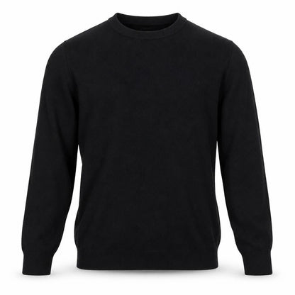 Marks & Spencer Men Black 2XL Cotton Blend Crew Neck Knit Sweatshirt