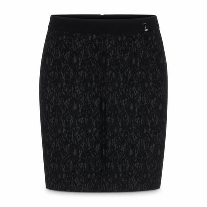 Front view of ESPRIT Women Black UK 8 Floral Lace Pencil Knee Length Skirt
