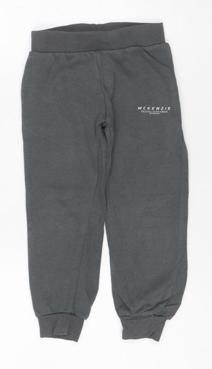 McKenzie Boys Grey Jogger Sweatpants Age 5 Years Ribbed Cuffs