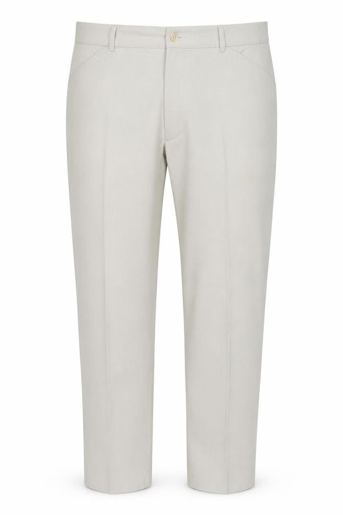 Farah Men's Beige 38W 29L Straight Flat Front Dress Trousers