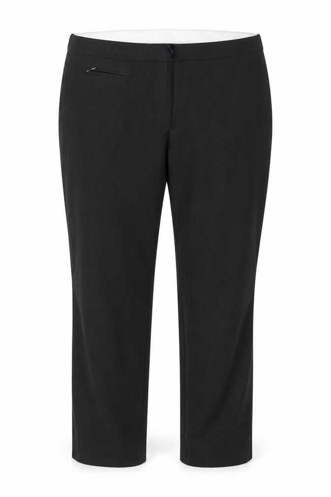 Marks & Spencer Women Black UK 18 Medium Straight Stretch Dress Trousers