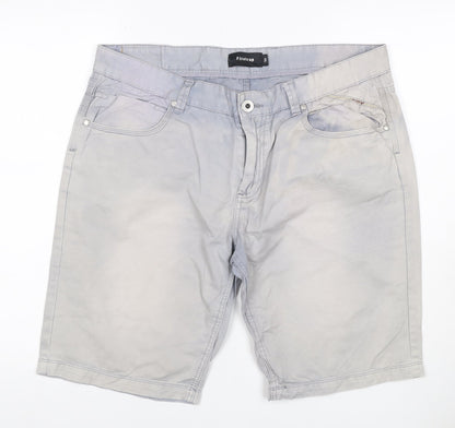 Firetrap Men’s Grey 2XL 100% Cotton 5-Pocket Denim Shorts