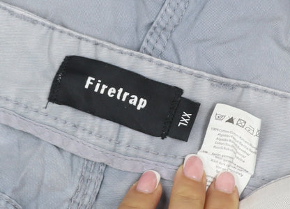 Firetrap Men’s Grey 2XL 100% Cotton 5-Pocket Denim Shorts