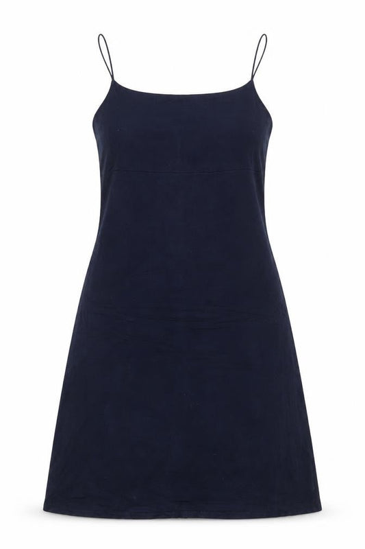 Benetton Women’s Blue Silk Maxi Slip Dress Size S Strappy V-Neck