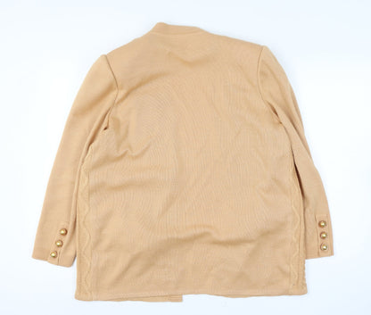 Medici Gill Harvey Women’s Beige UK 18 Cable Knit Open Cardigan