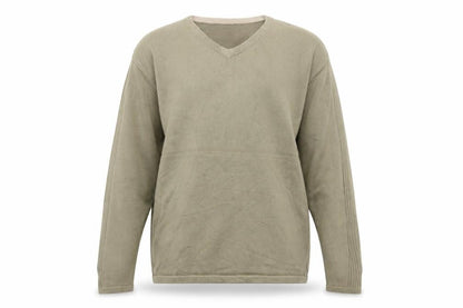 Cherokee Men’s Beige XL V-Neck Cotton Pullover Jumper Knit